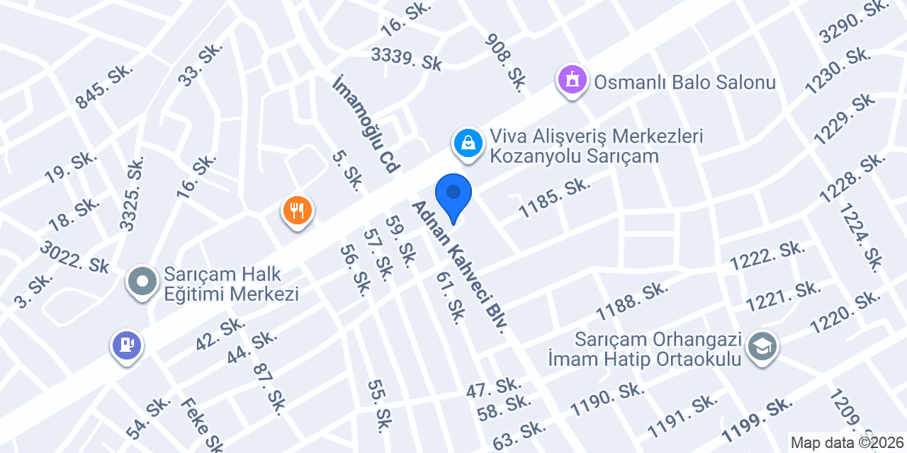 Sarıçam Kırtasiye & Oyuncak konumu