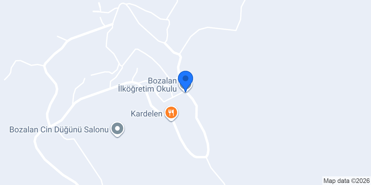 Bozalan İlköğretim Okulu konumu