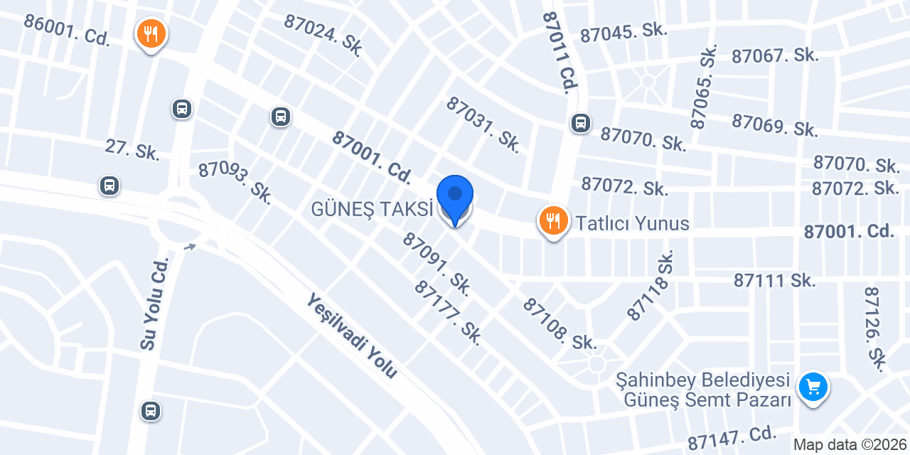 GÜNEŞ TAKSİ konumu