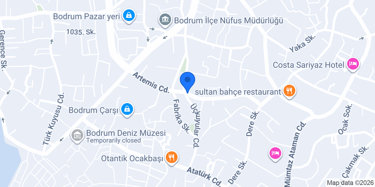 Çiçek Dükkanı konumu