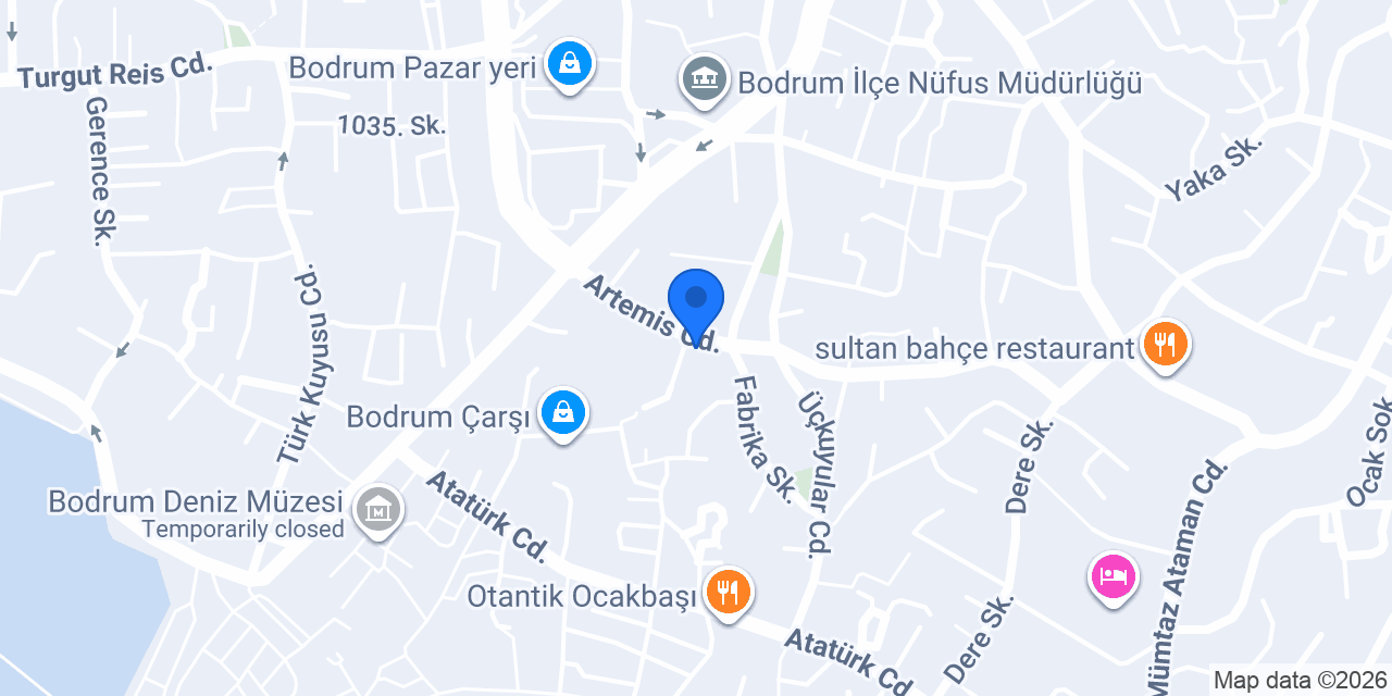 Bakar Sigorta - Anadolu Sigorta - Bodrum konumu