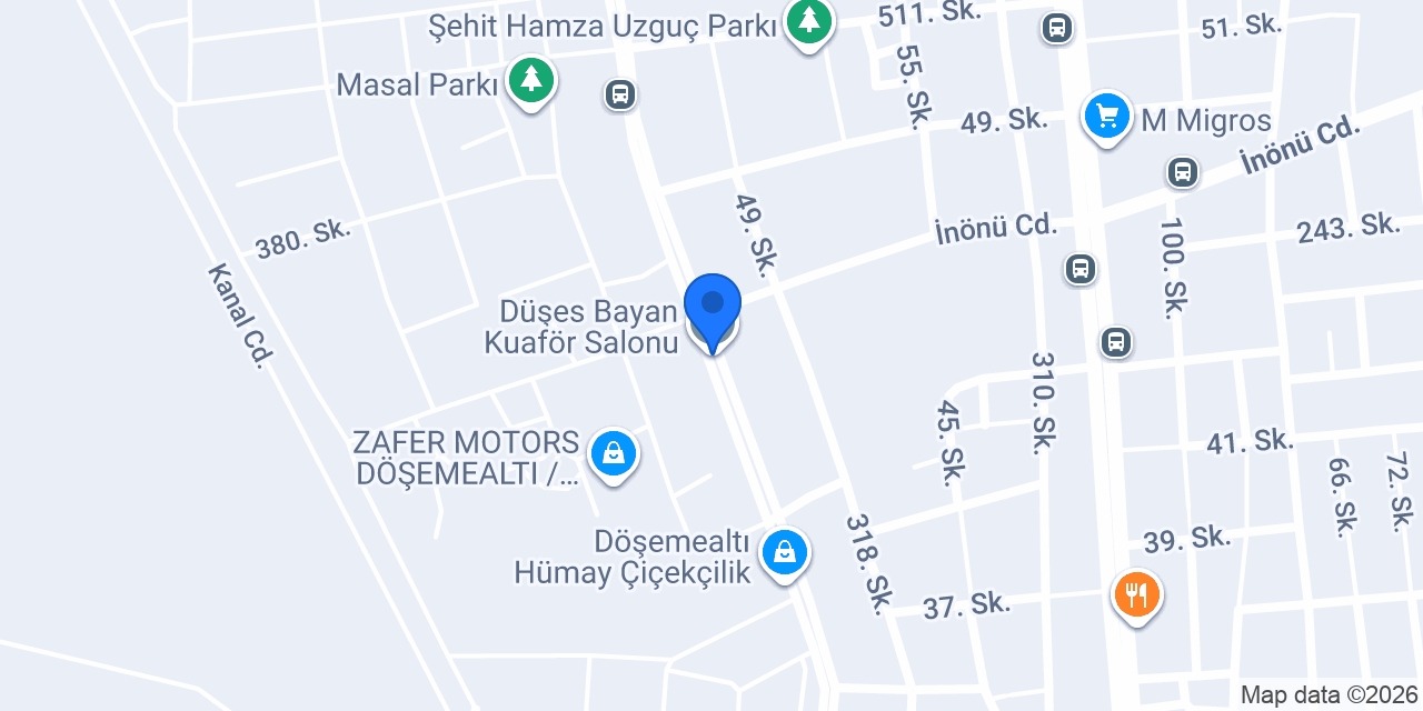 Düşes Bayan Kuaför Salonu konumu