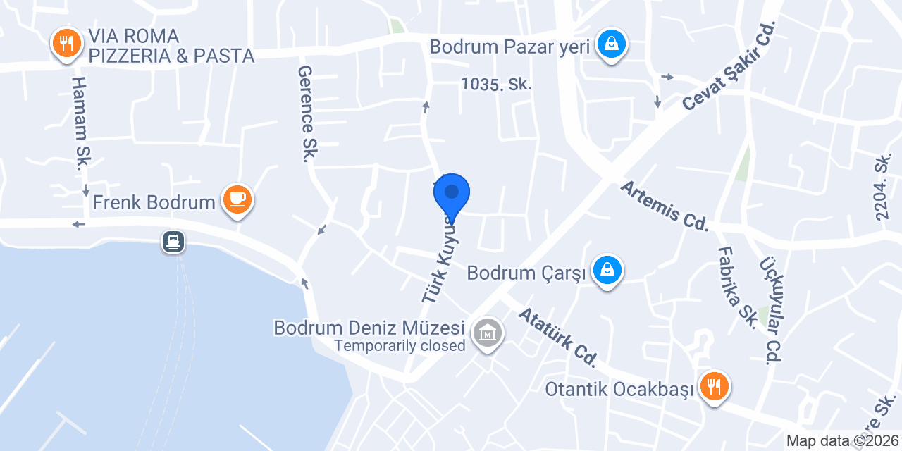 Zeus Ps Cafe Bodrum merkez konumu