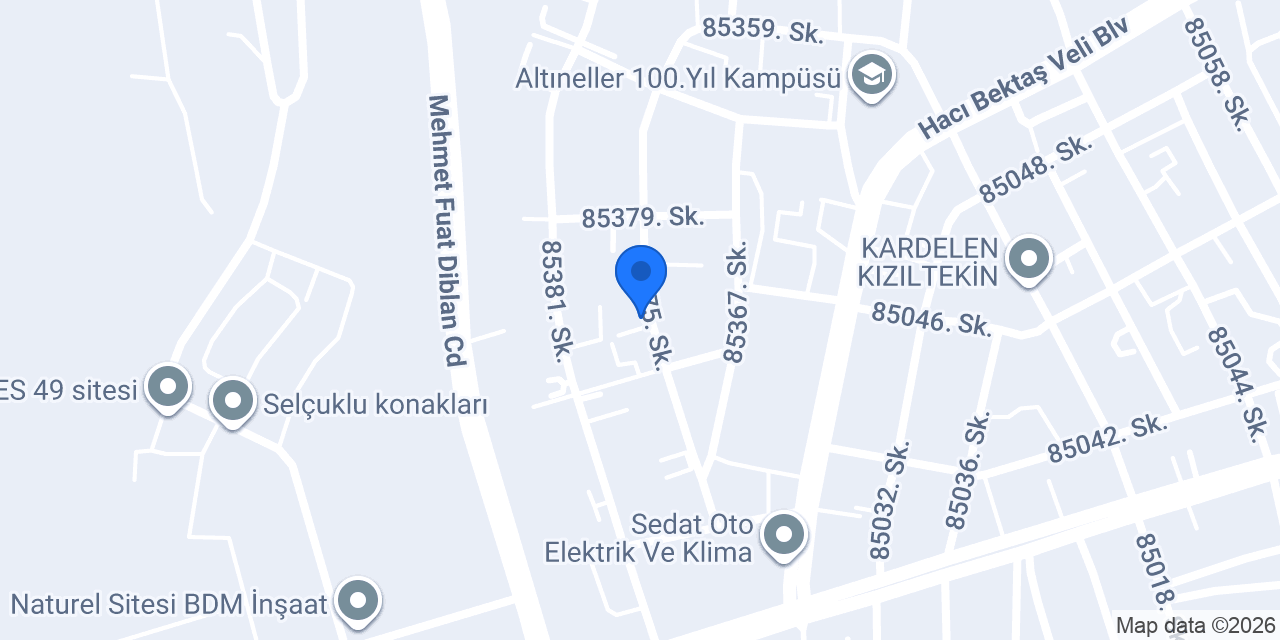 Woodteks Atölye konumu