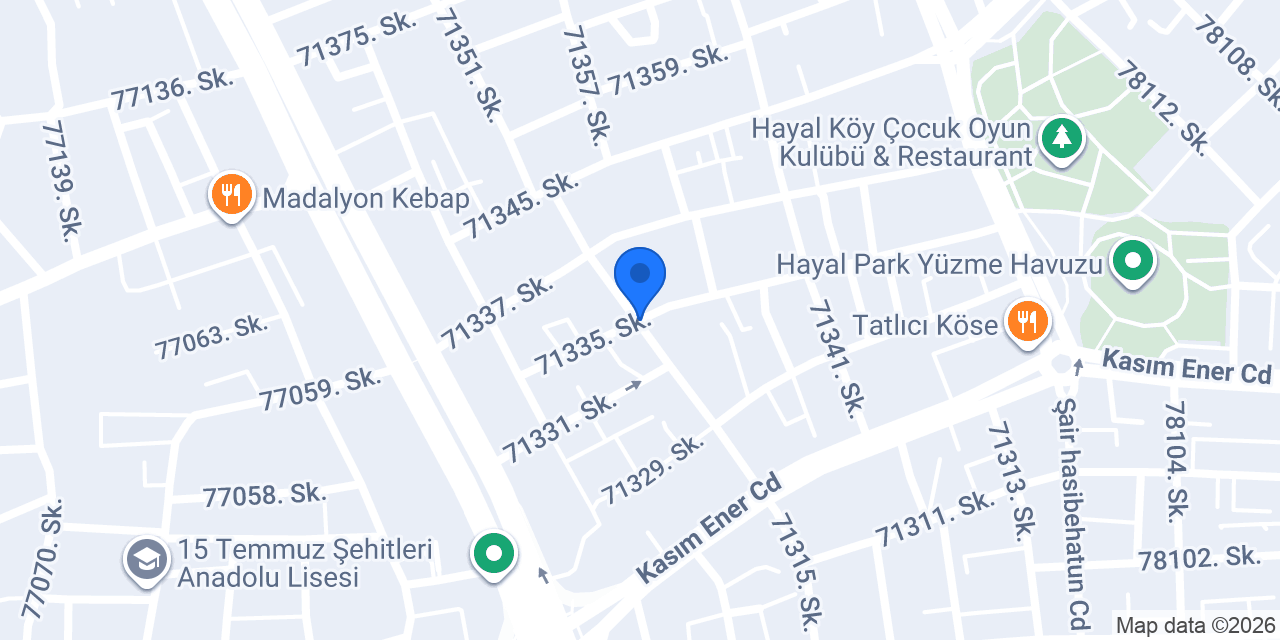 Halk Gross Market konumu