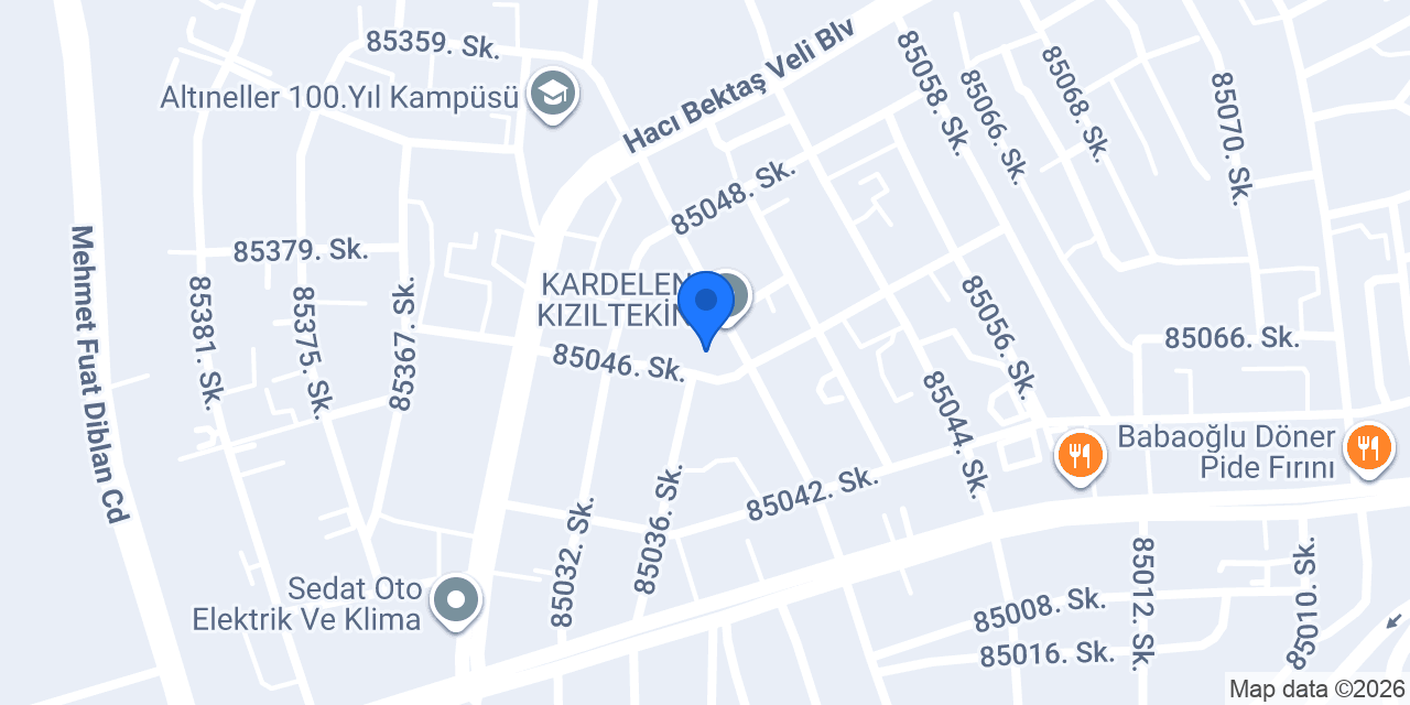 Selcen Hatun Anaokulu konumu