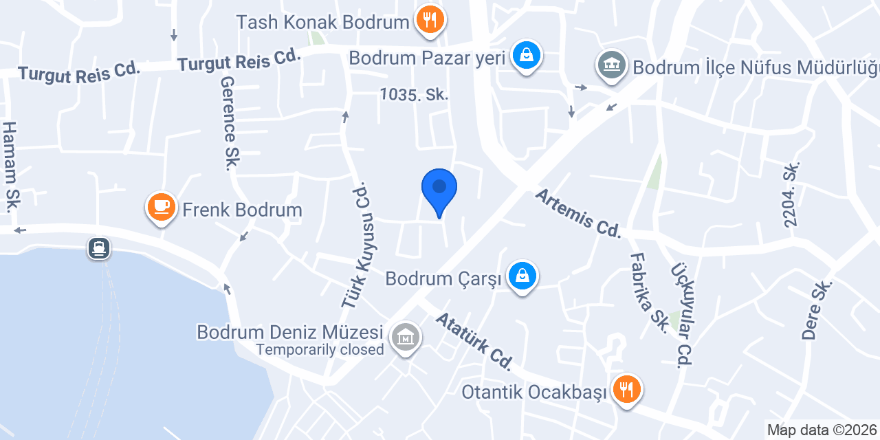 Bodrum Ortodonti (Dr. Tunç Akman) konumu