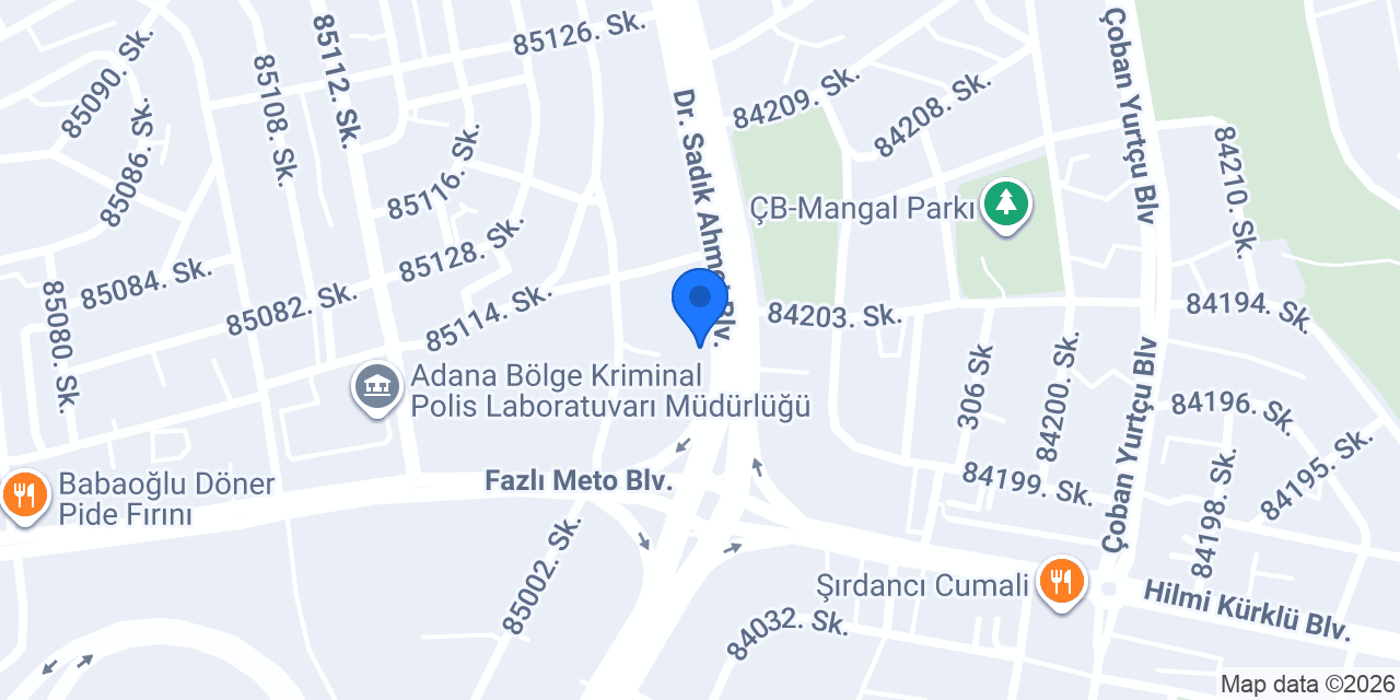 ttp lastik - Adana Çukurova konumu
