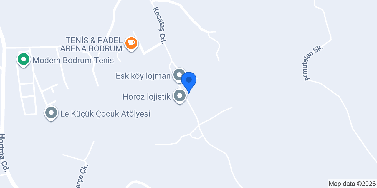 Bodrum Armina Mutfak ve Pergole konumu