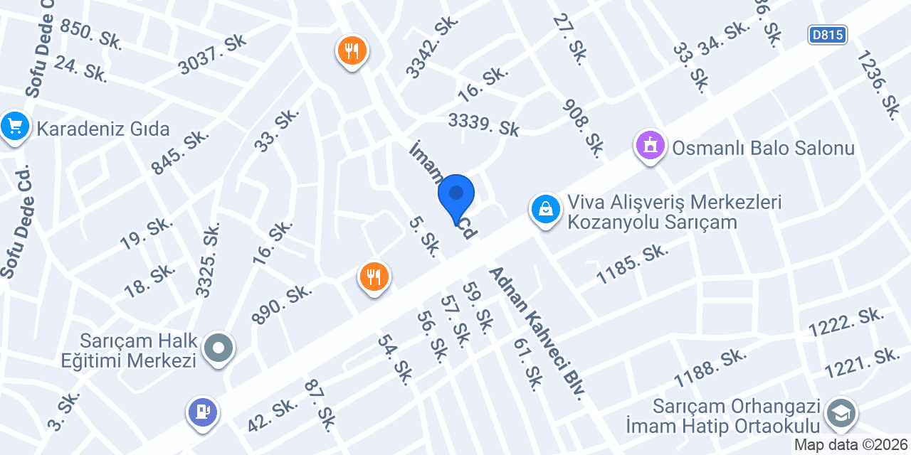Umut Erkek Kuaförü konumu