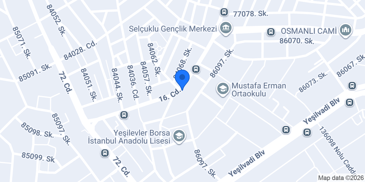ROTA SÜRÜCÜ KURSU konumu