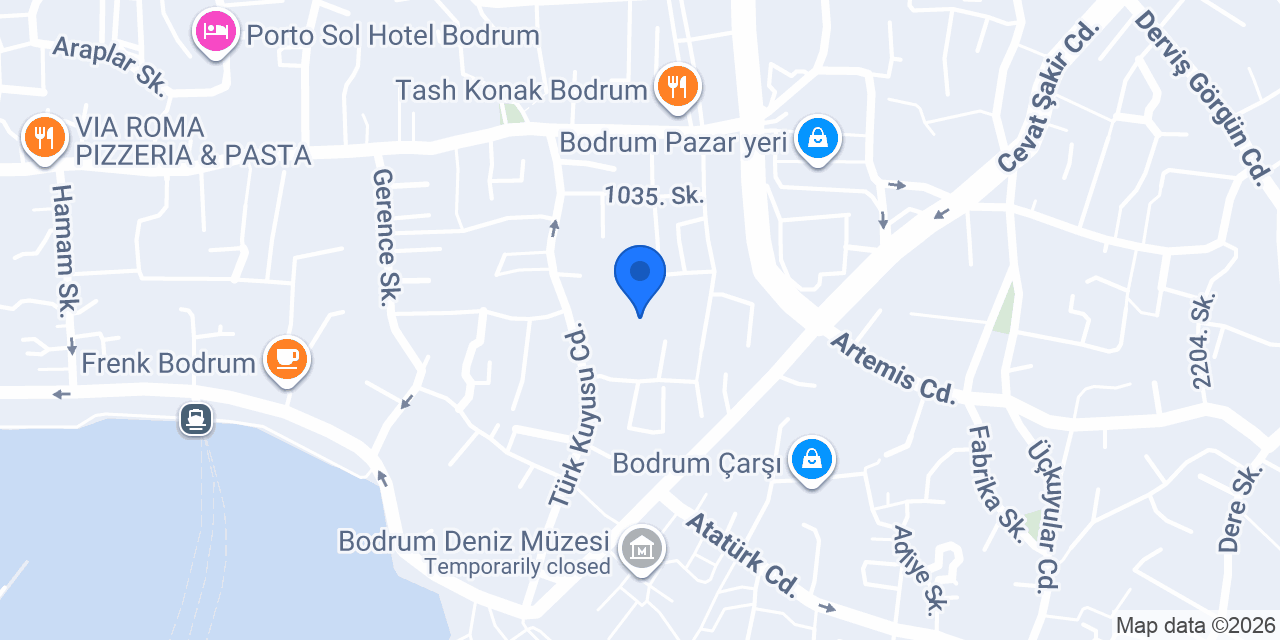 Asmin Otel konumu