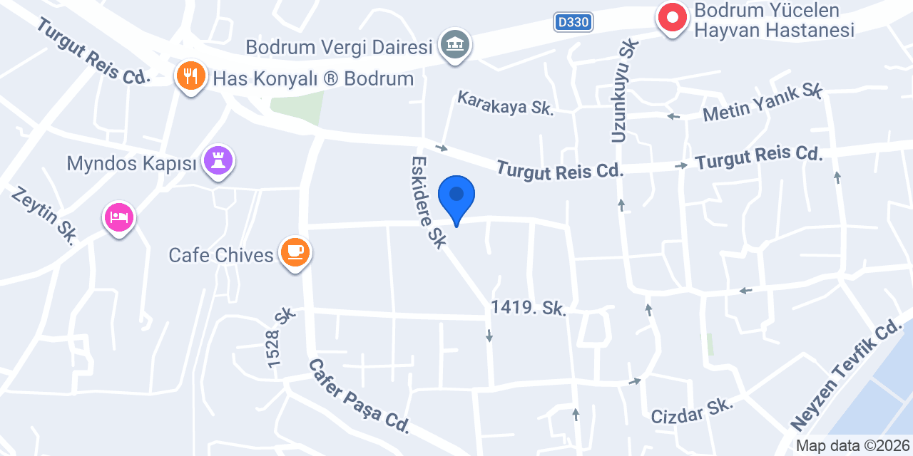 Myndos Taksi konumu