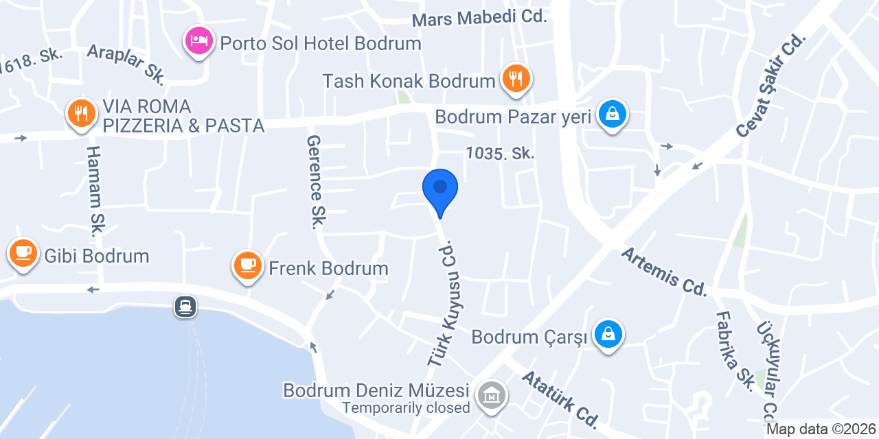 Bodrum Mimarlık Kitaplığı konumu