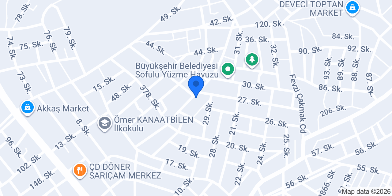 Miş Miş Döner Salonu konumu