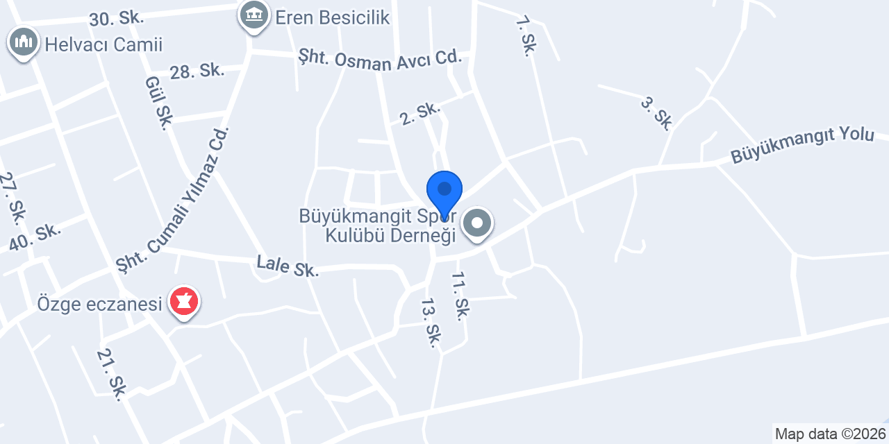 Ali Fevziye Özçelik İlkokulu konumu