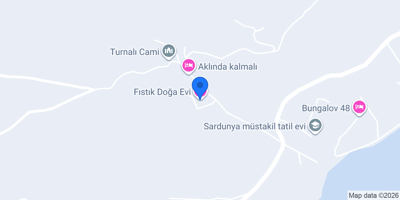 Fıstık Doğa Evi konumu