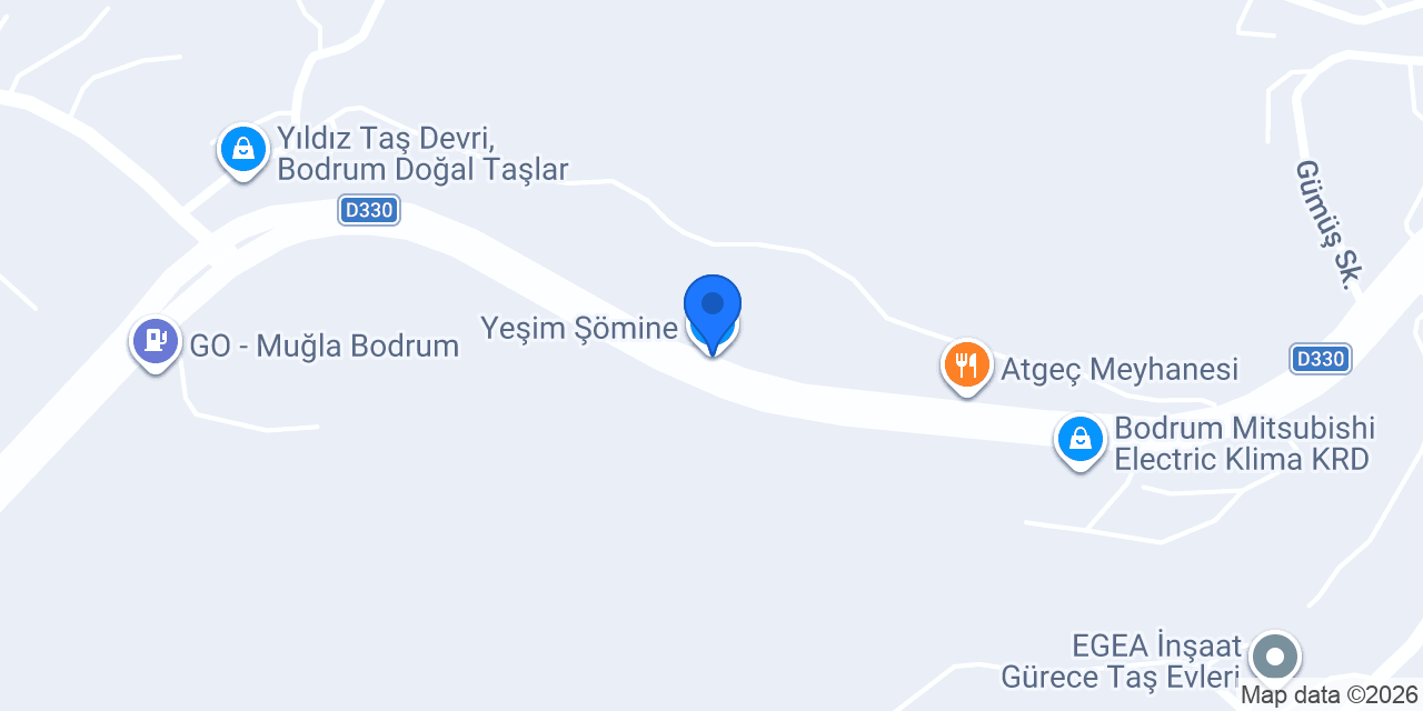 Yeşim Şömine konumu