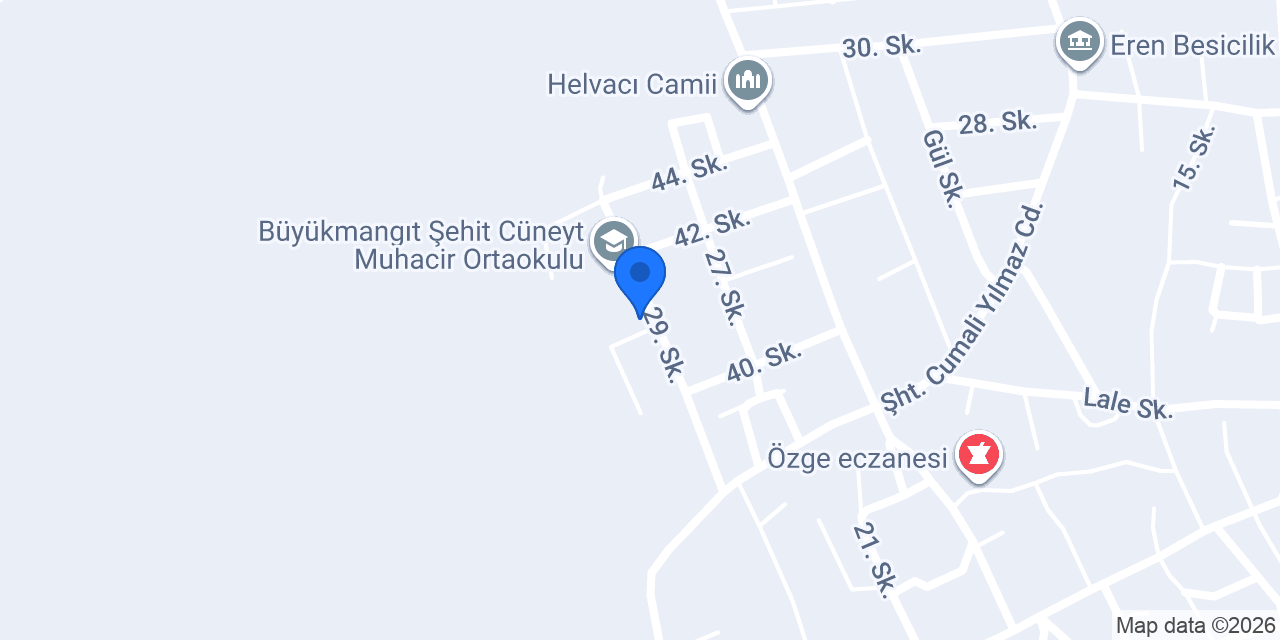 Büyükmangıt Anaokulu konumu