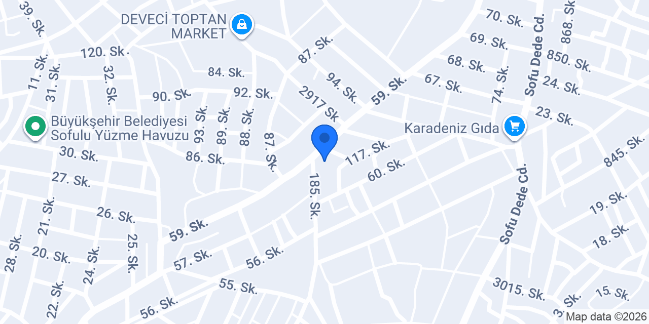 Sarıçam Mobilya konumu