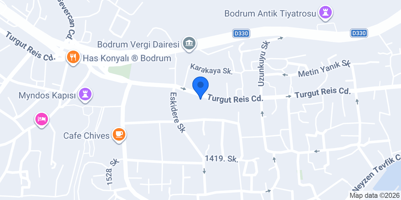 Bodrum Usta Et konumu