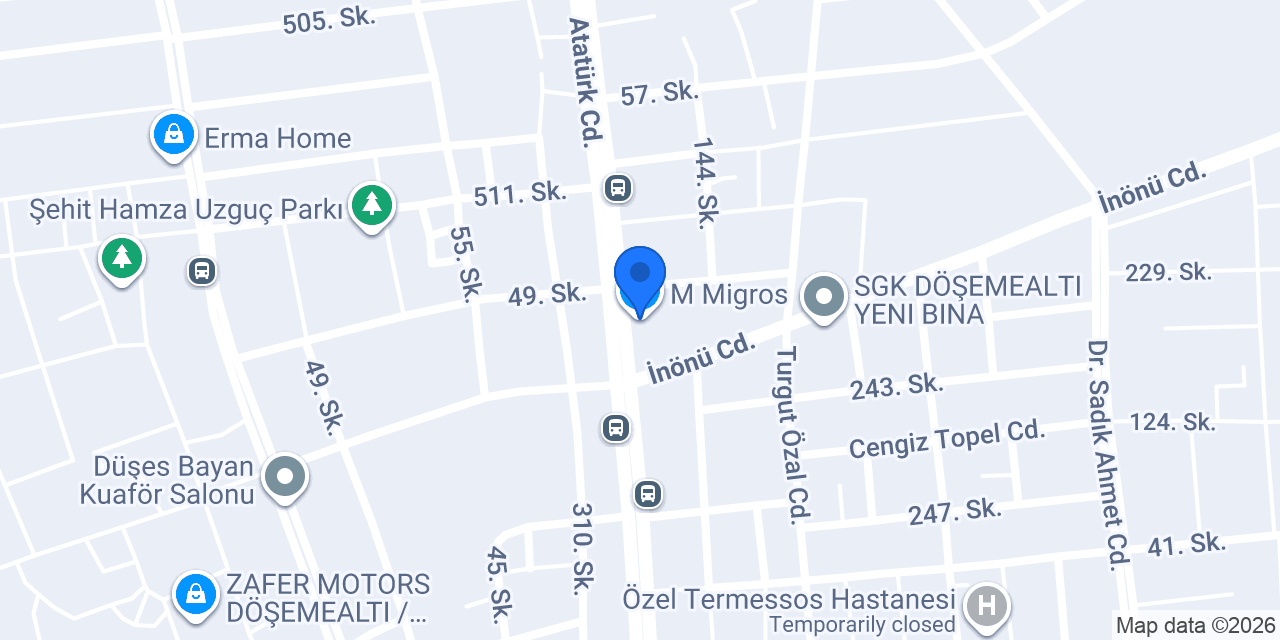 M Migros konumu