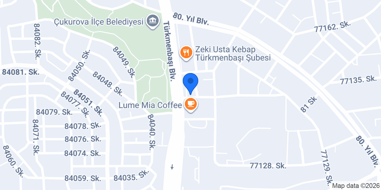 Yapı Kredi - Adana Koza Şubesi konumu