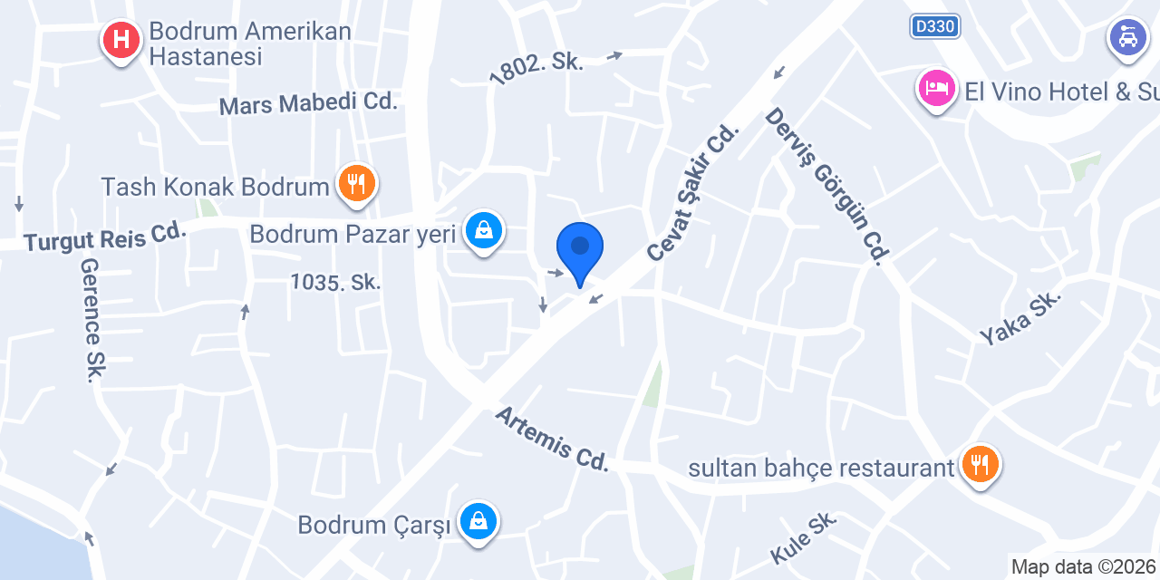 Bodrum Çiçek Rönesans Çiçekçilik konumu