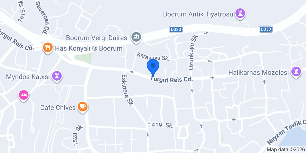 Bodrum Gurme Mutfak konumu