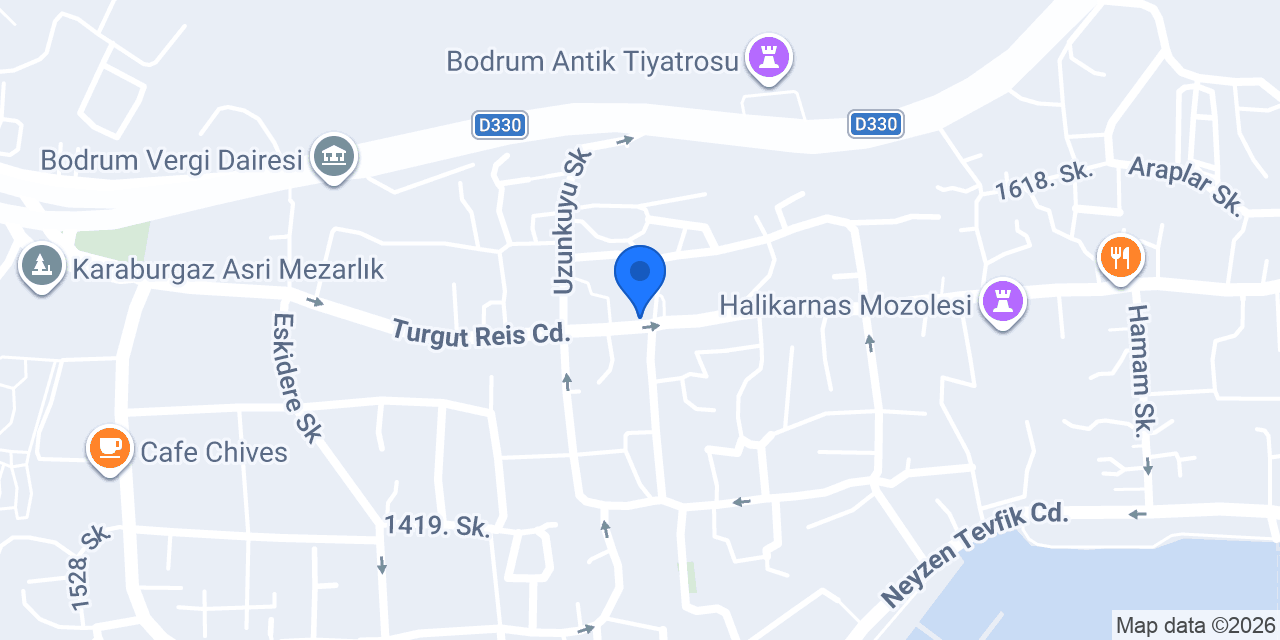 Bodrum Çiçekcimiz & Organizasyon konumu