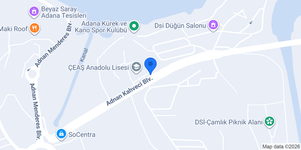 DSİ Baraj Ortaokulu konumu