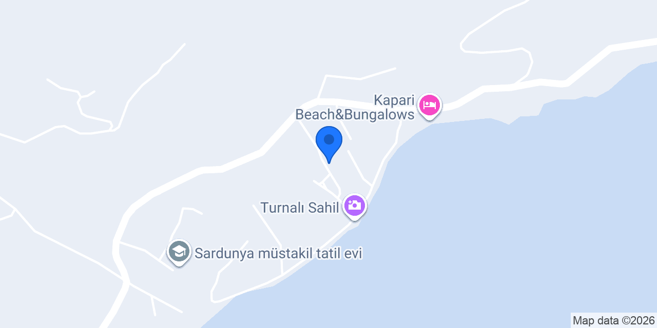 Turnalı Müstakil Ev 3+1 Denize 100m konumu