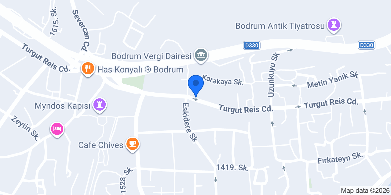 Bora Sürücü Kursu konumu