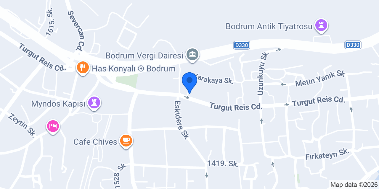 Öyküm Çiçekçilik konumu