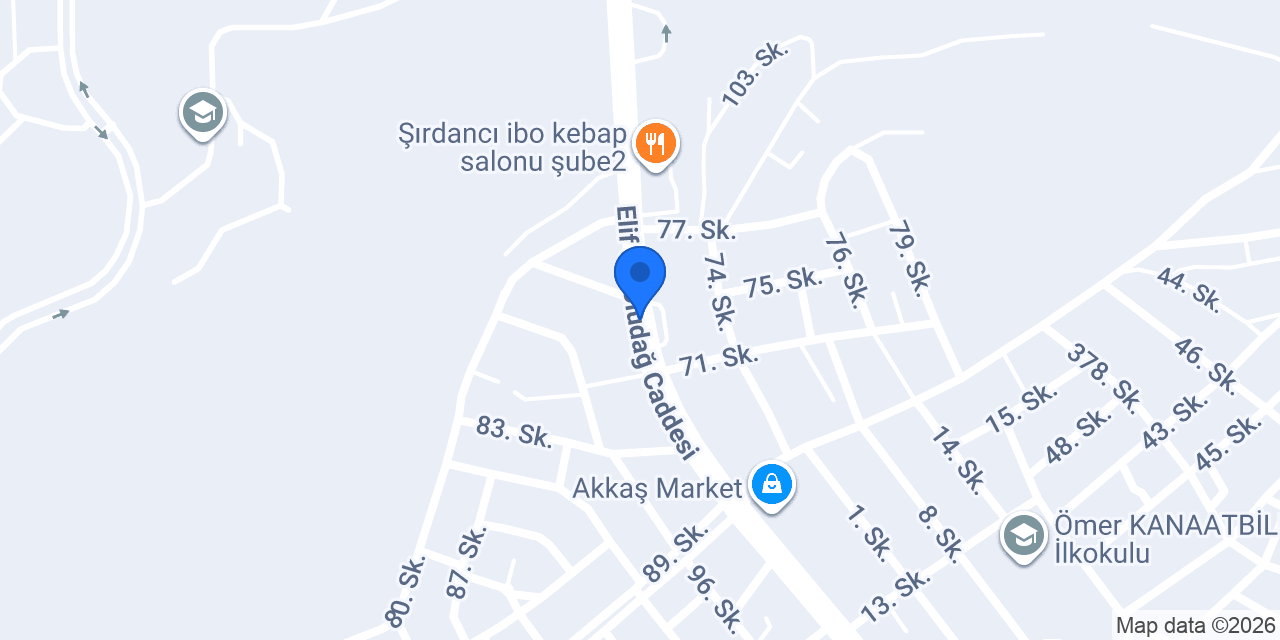 Şok Market konumu