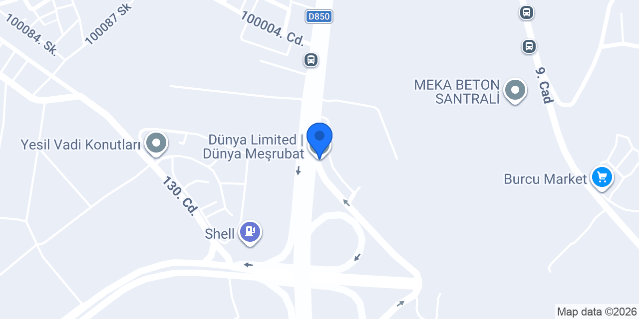 Dünya Limited | Dünya Meşrubat konumu