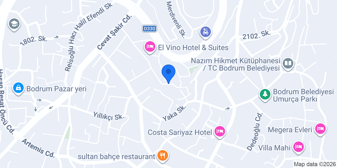 Bodrum Kale Hediyelik konumu