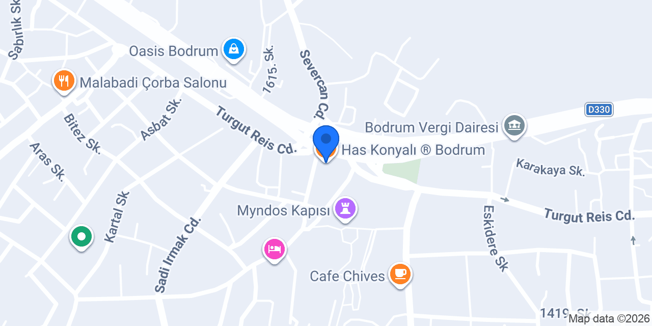 Has Konyalı ® Bodrum konumu