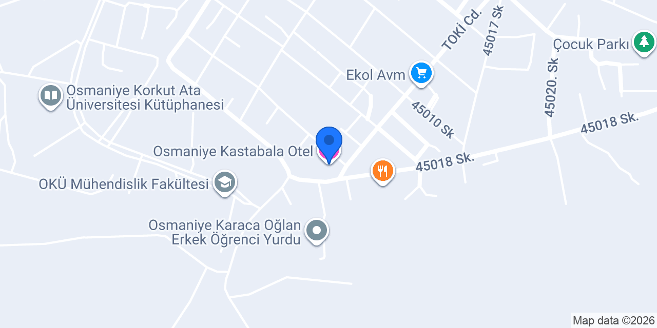 Osmaniye Kastabala Otel konumu