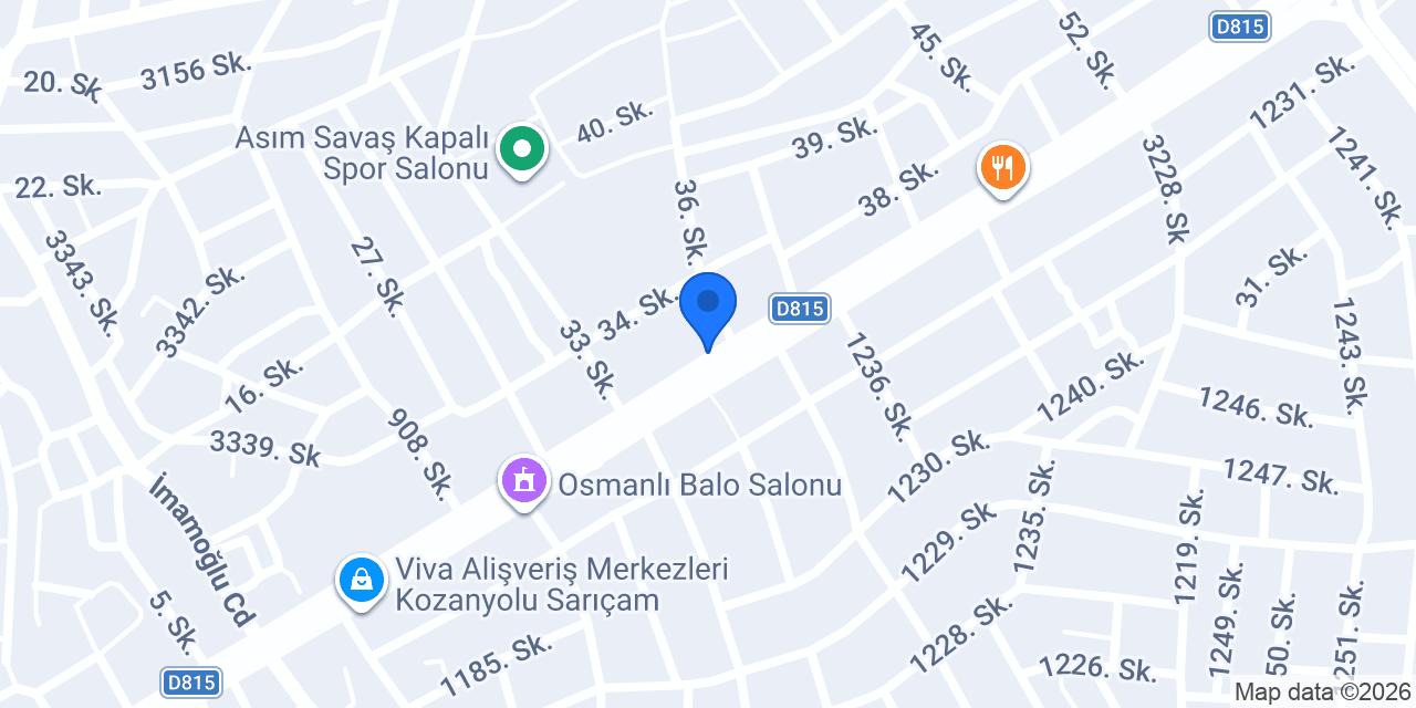 SARIÇAM MÜFTÜLÜĞÜ konumu