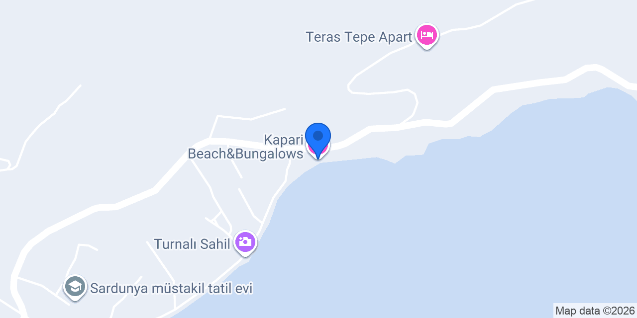 Kapari Beach&Bungalows konumu