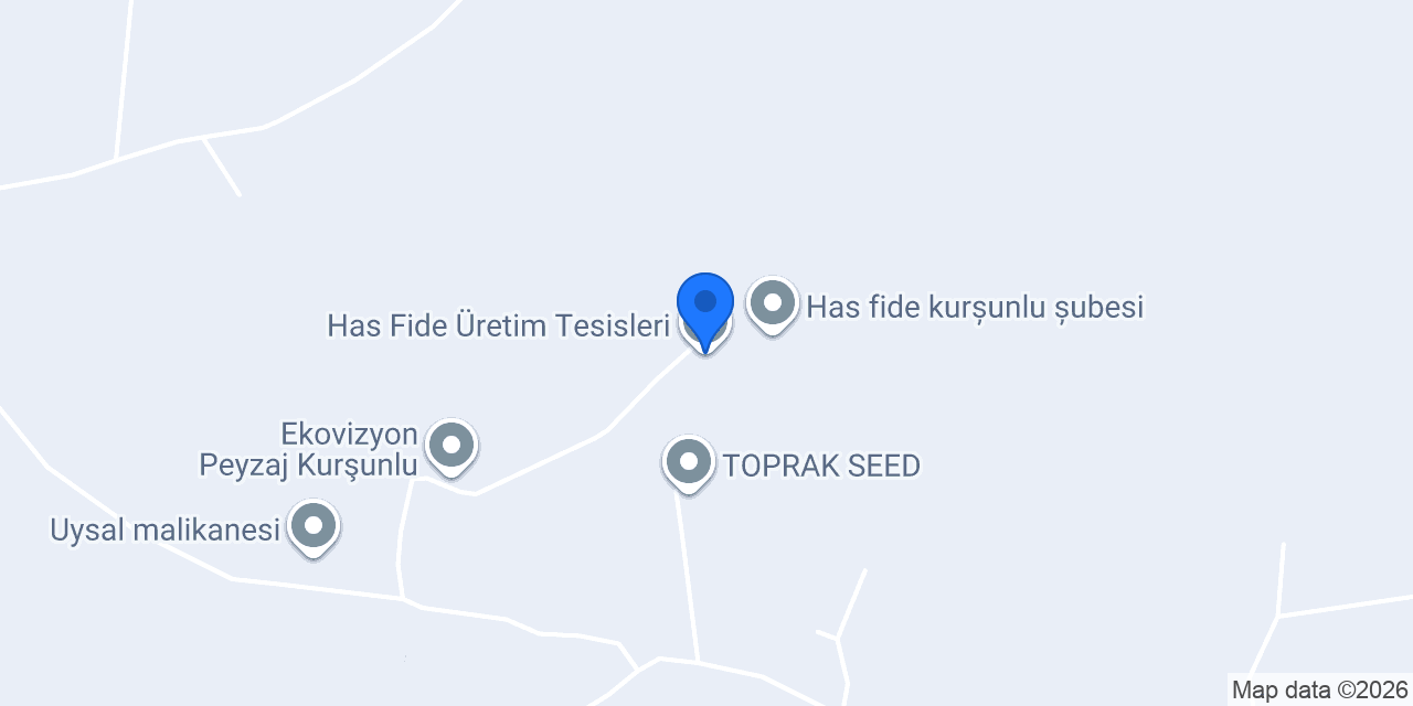 Has Fide Üretim Tesisleri konumu