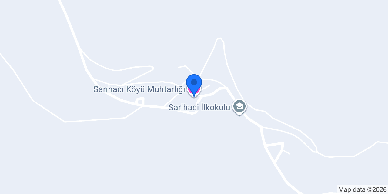 Sarıhacı Köyü Muhtarlığı konumu