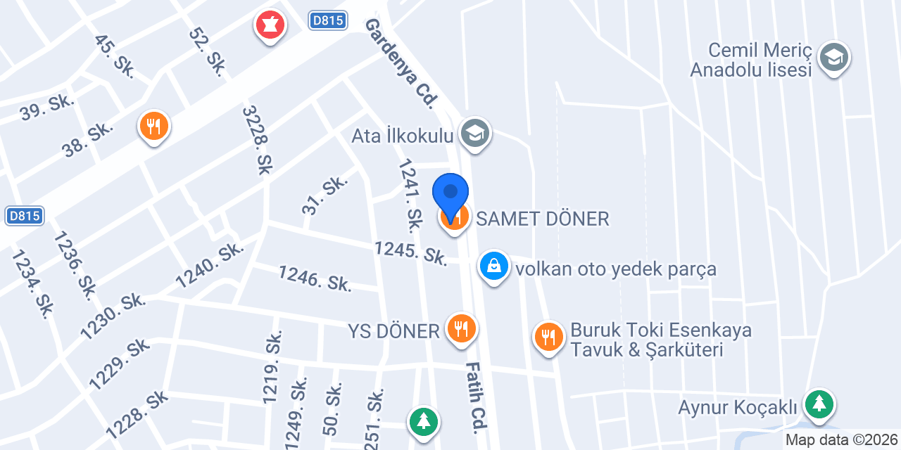 Öz Yörük Mobilya konumu