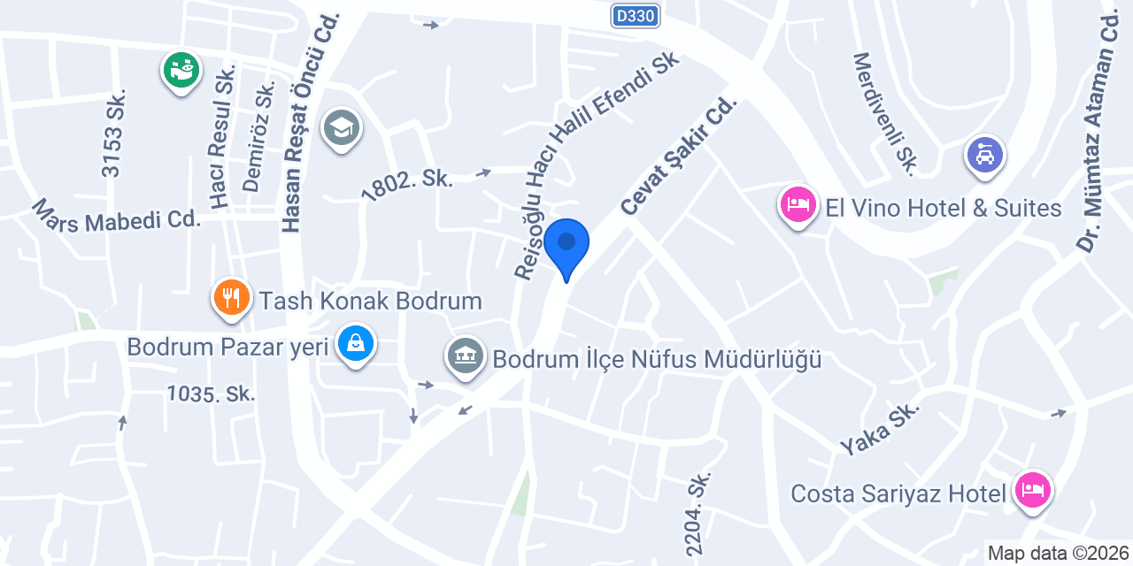 Bodrum Ofis Kırtasiye konumu