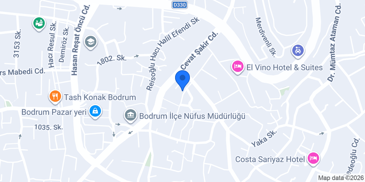 Oya Butik Otel konumu