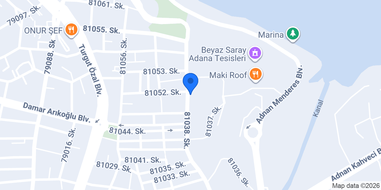 Adana Orduevi konumu
