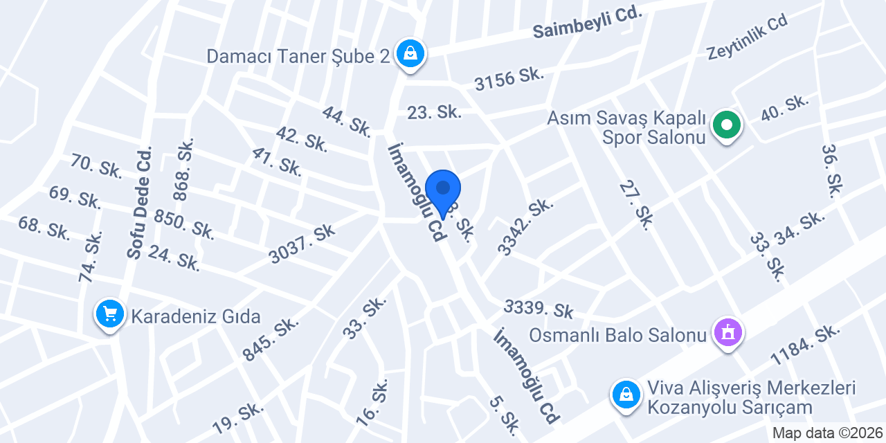 Yeloğlu erkek kuaförü konumu