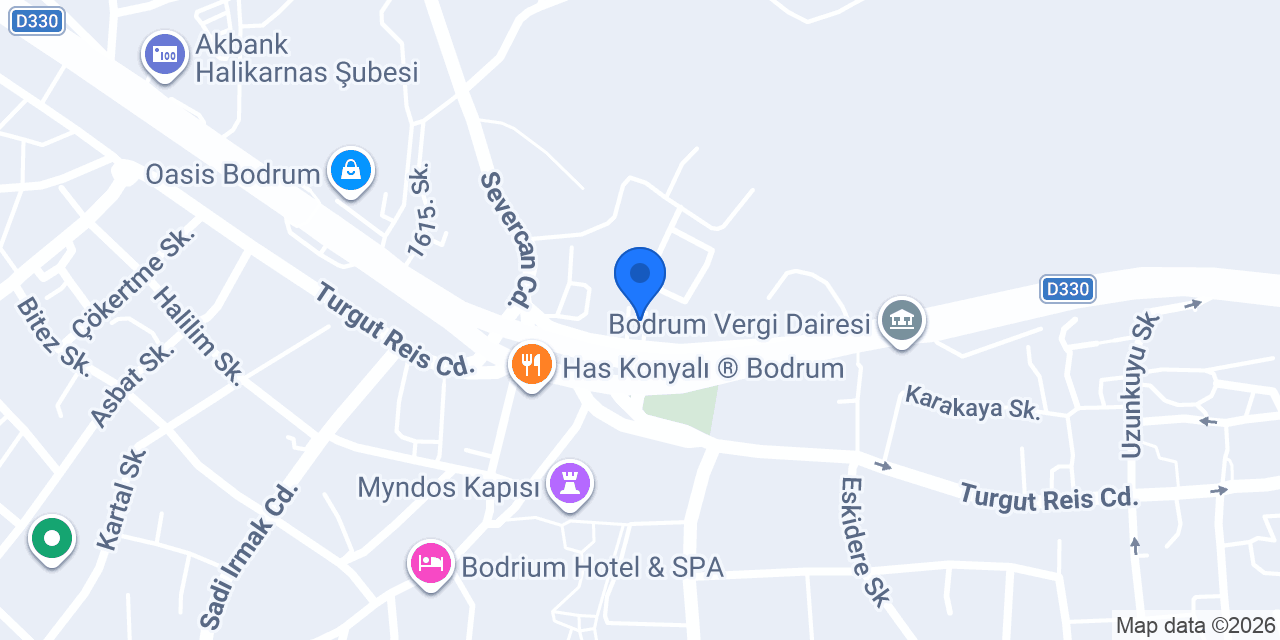 Bodrum Bumerang Rent a Car konumu