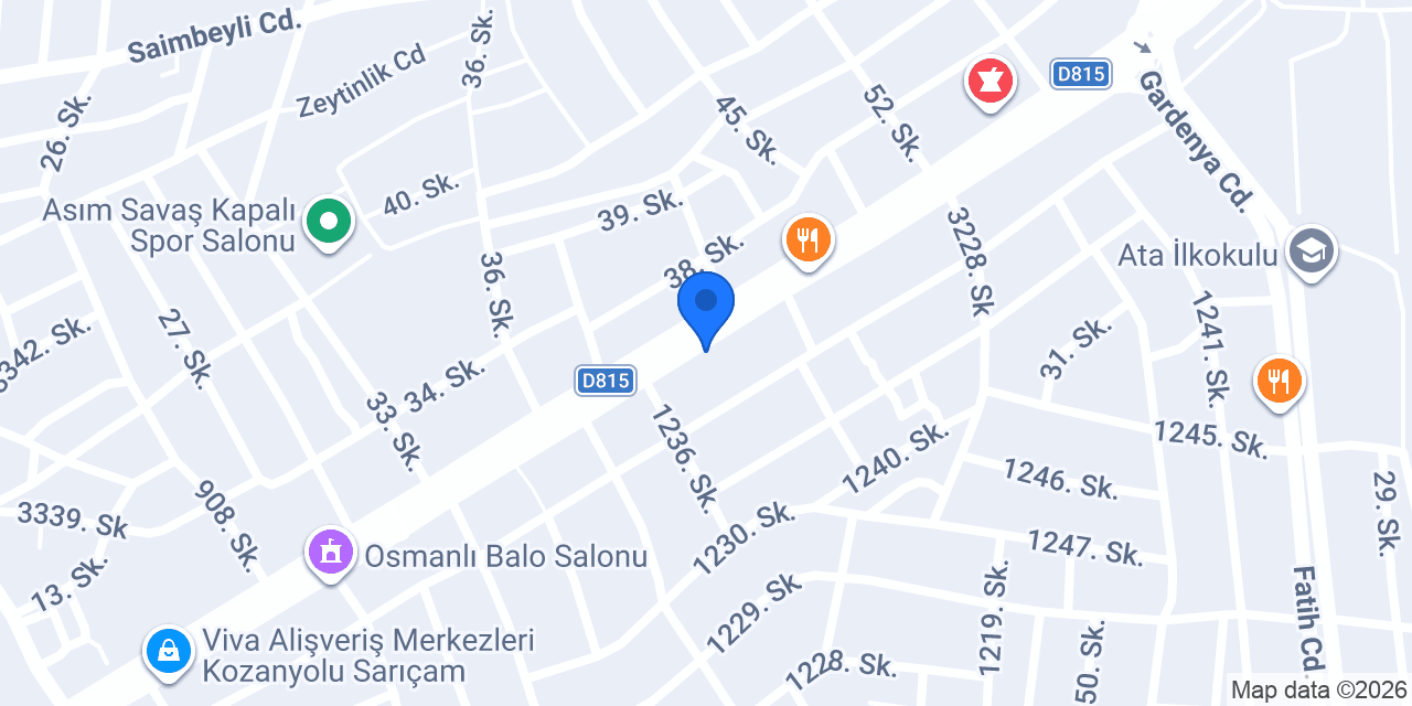 Kaplan Demir Ltd.Şti. Sarıçam Şb. konumu